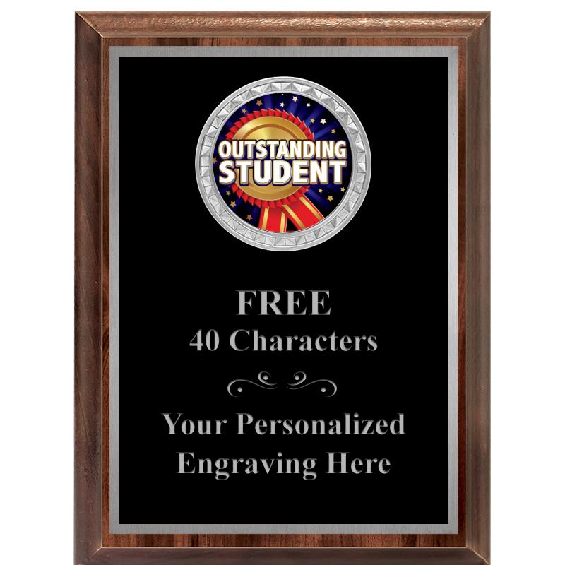 6X8 WOOD EXECUTIVE INS PLQ SV