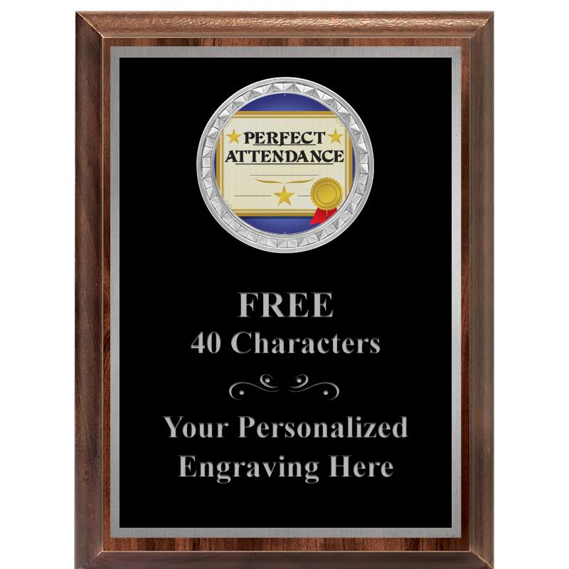 6X8 WOOD EXECUTIVE INS PLQ SV