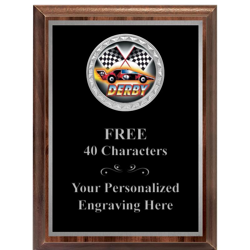 6X8 WOOD EXECUTIVE INS PLQ SV