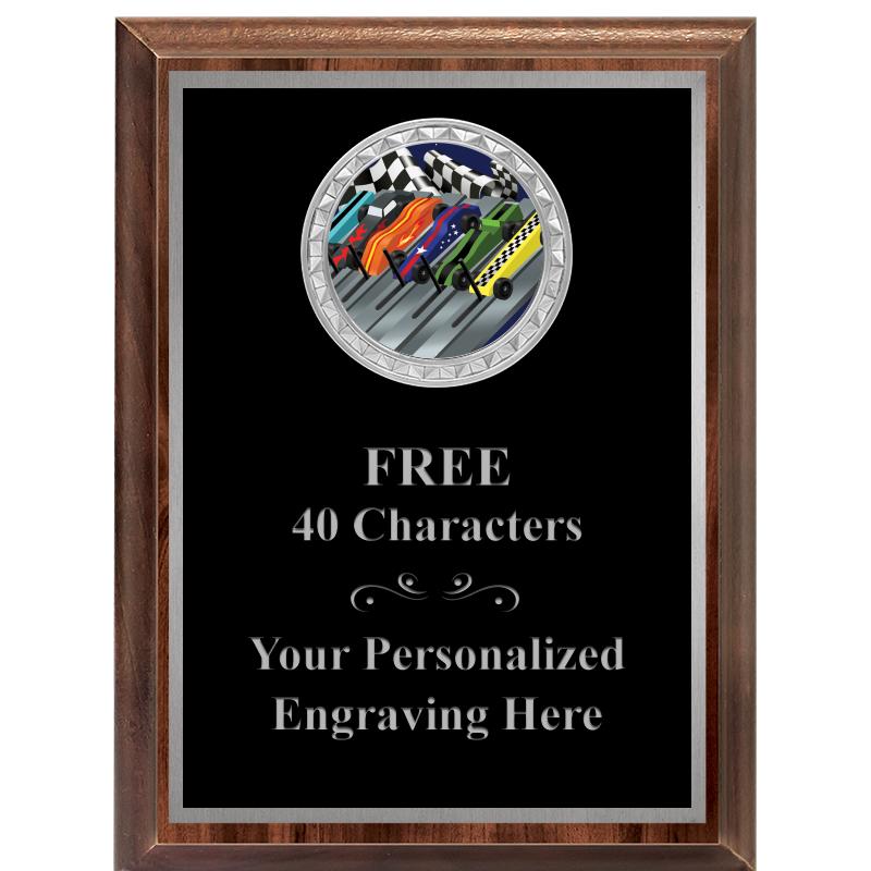 6X8 WOOD EXECUTIVE INS PLQ SV