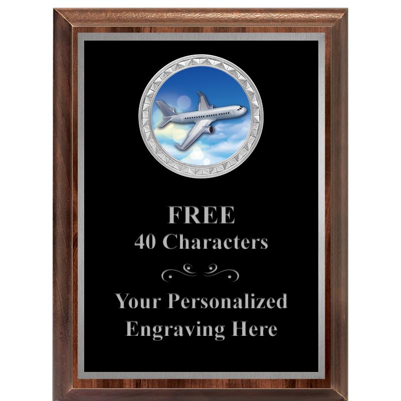 6X8 WOOD EXECUTIVE INS PLQ SV