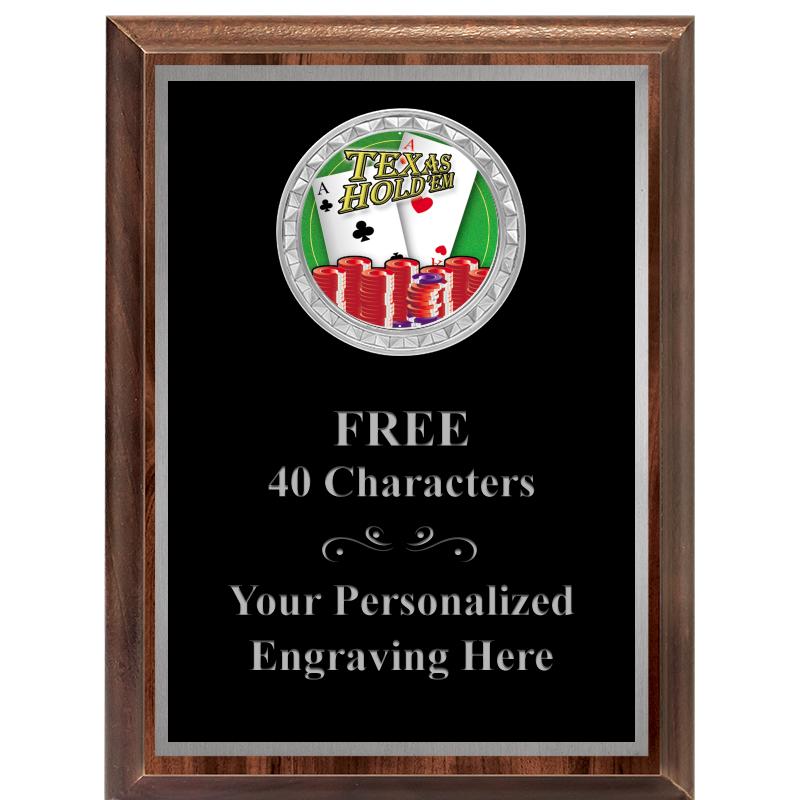 6X8 WOOD EXECUTIVE INS PLQ SV