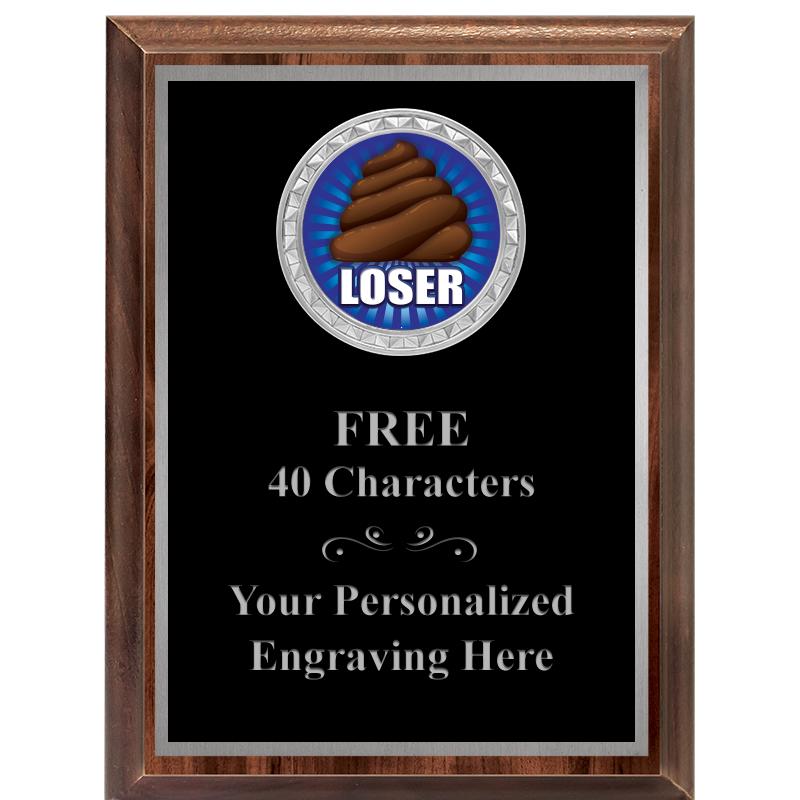 6X8 WOOD EXECUTIVE INS PLQ SV