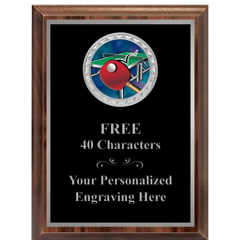 6X8 WOOD EXECUTIVE INS PLQ SV