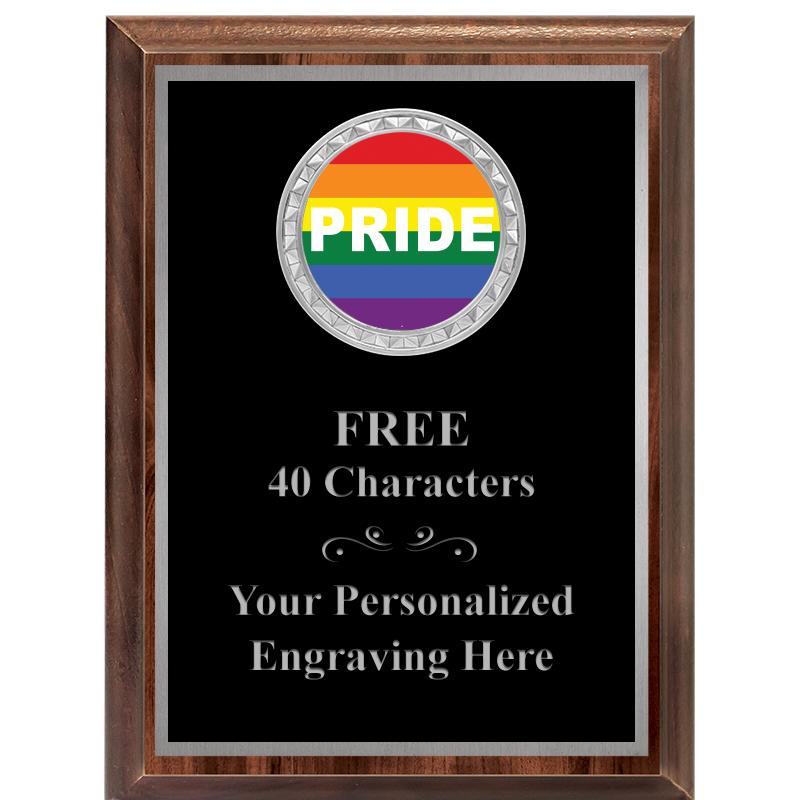 6X8 WOOD EXECUTIVE INS PLQ SV