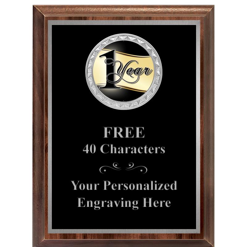 6X8 WOOD EXECUTIVE INS PLQ SV