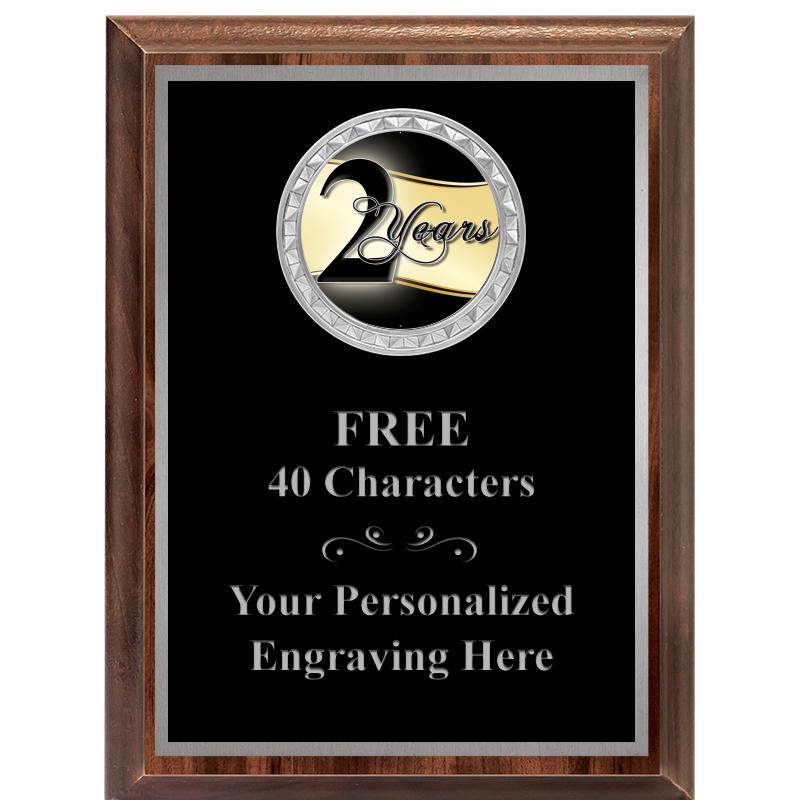 6X8 WOOD EXECUTIVE INS PLQ SV