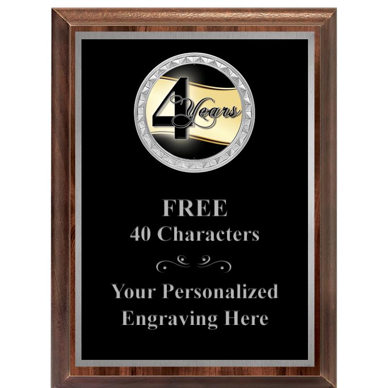 6X8 WOOD EXECUTIVE INS PLQ SV