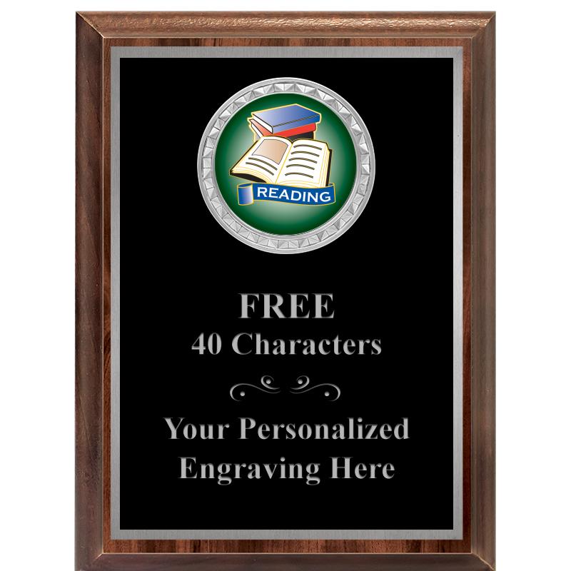 6X8 WOOD EXECUTIVE INS PLQ SV