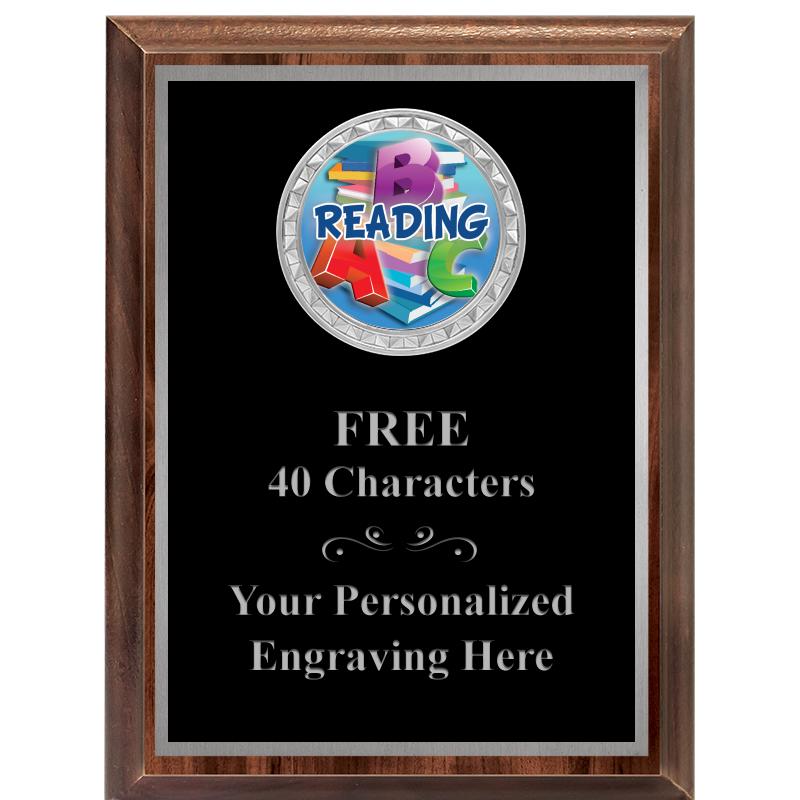 6X8 WOOD EXECUTIVE INS PLQ SV