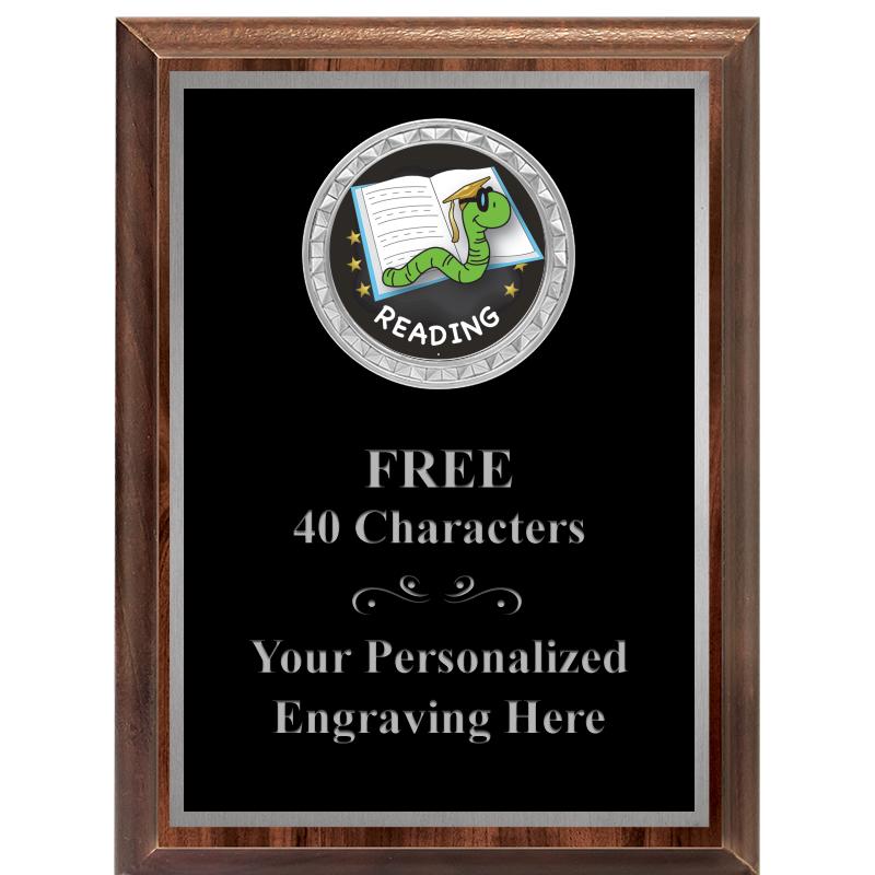 6X8 WOOD EXECUTIVE INS PLQ SV