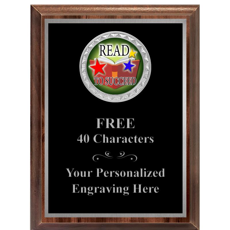 6X8 WOOD EXECUTIVE INS PLQ SV