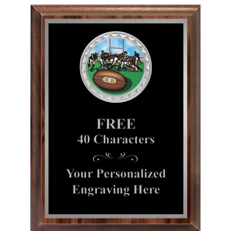 6X8 WOOD EXECUTIVE INS PLQ SV