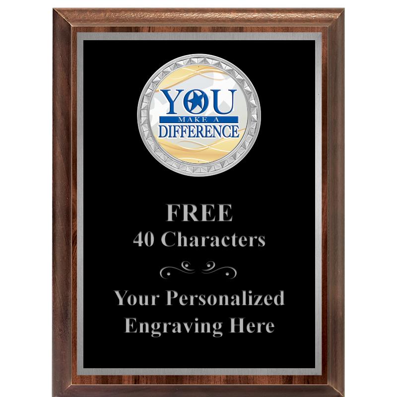 6X8 WOOD EXECUTIVE INS PLQ SV