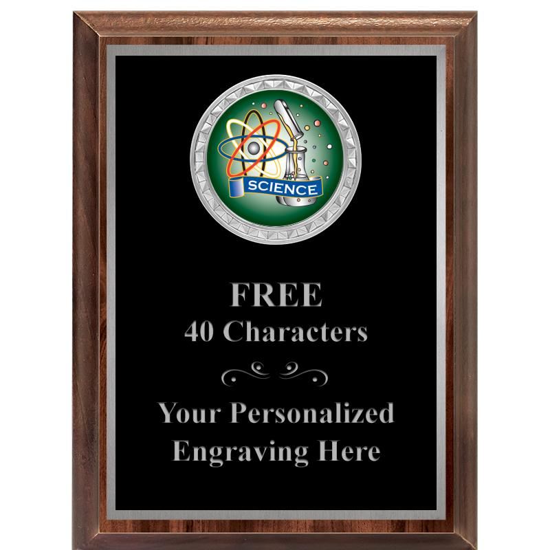 6X8 WOOD EXECUTIVE INS PLQ SV