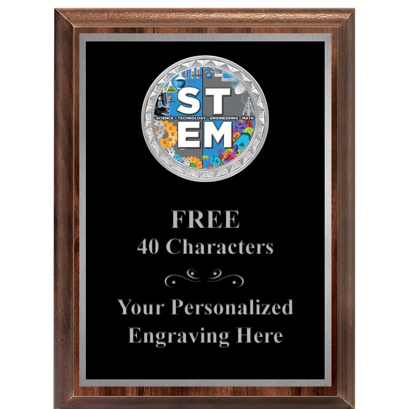 6X8 WOOD EXECUTIVE INS PLQ SV