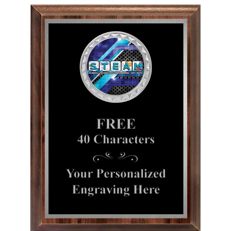 6X8 WOOD EXECUTIVE INS PLQ SV