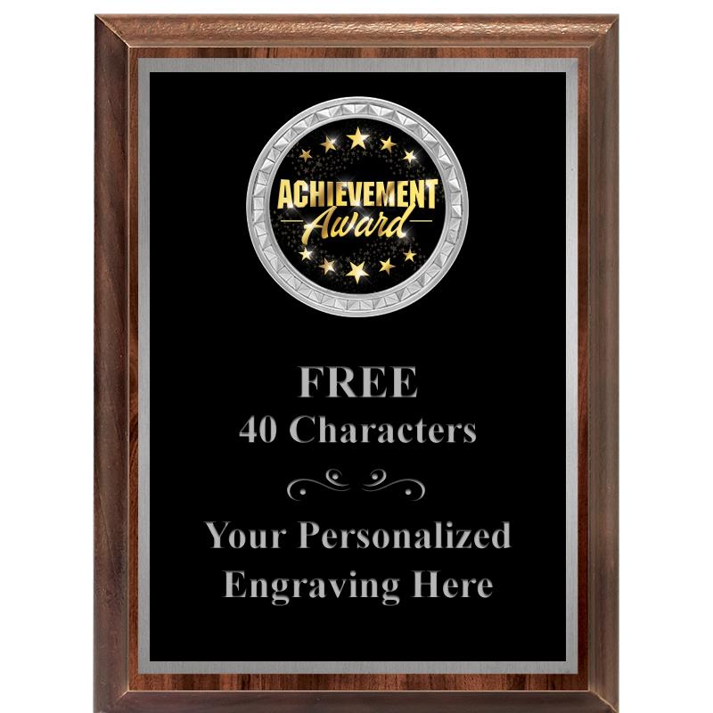 6X8 WOOD EXECUTIVE INS PLQ SV