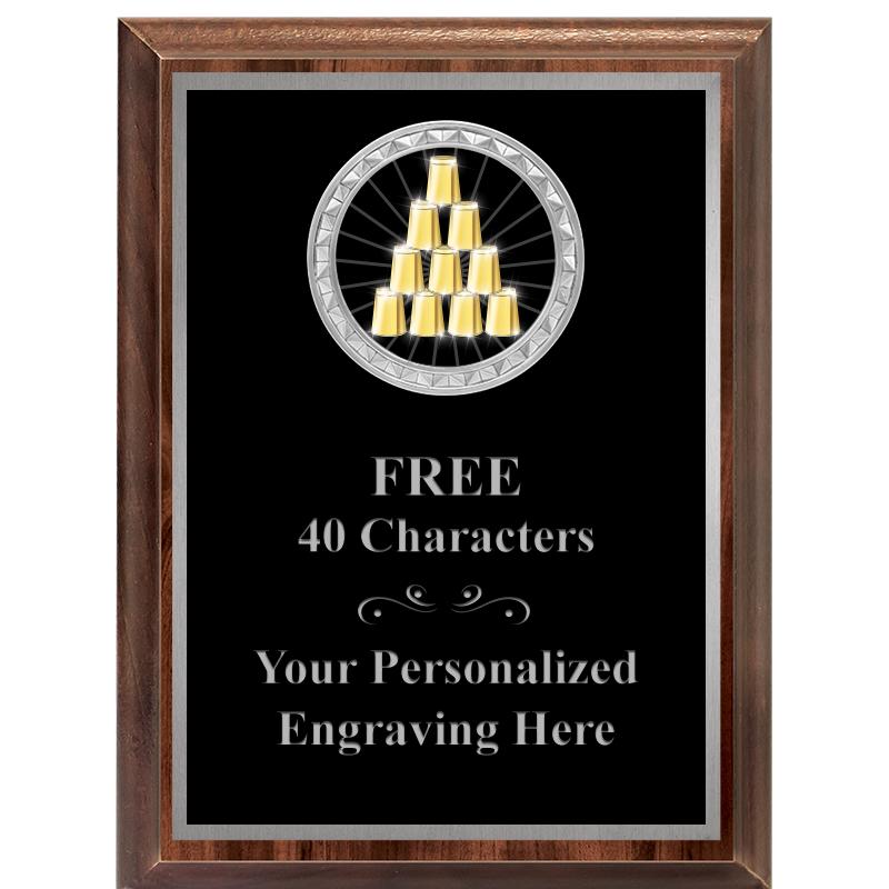 6X8 WOOD EXECUTIVE INS PLQ SV