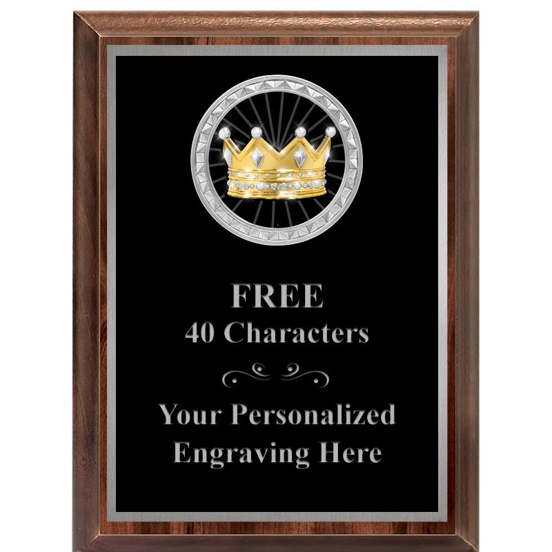 6X8 WOOD EXECUTIVE INS PLQ SV