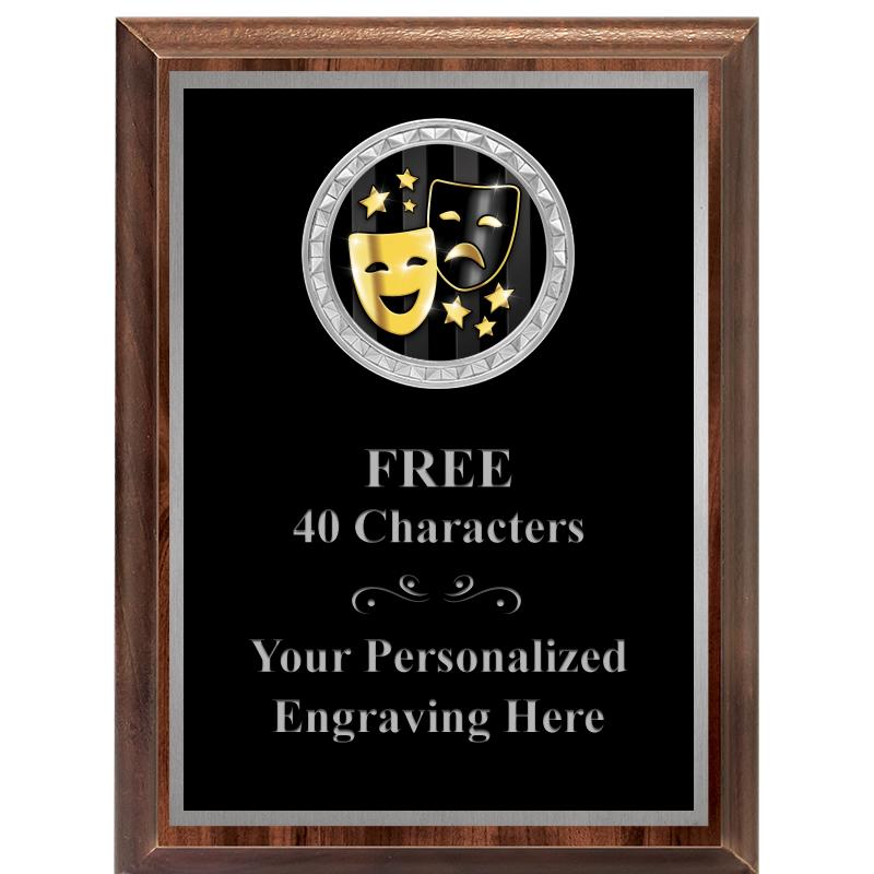 6X8 WOOD EXECUTIVE INS PLQ SV