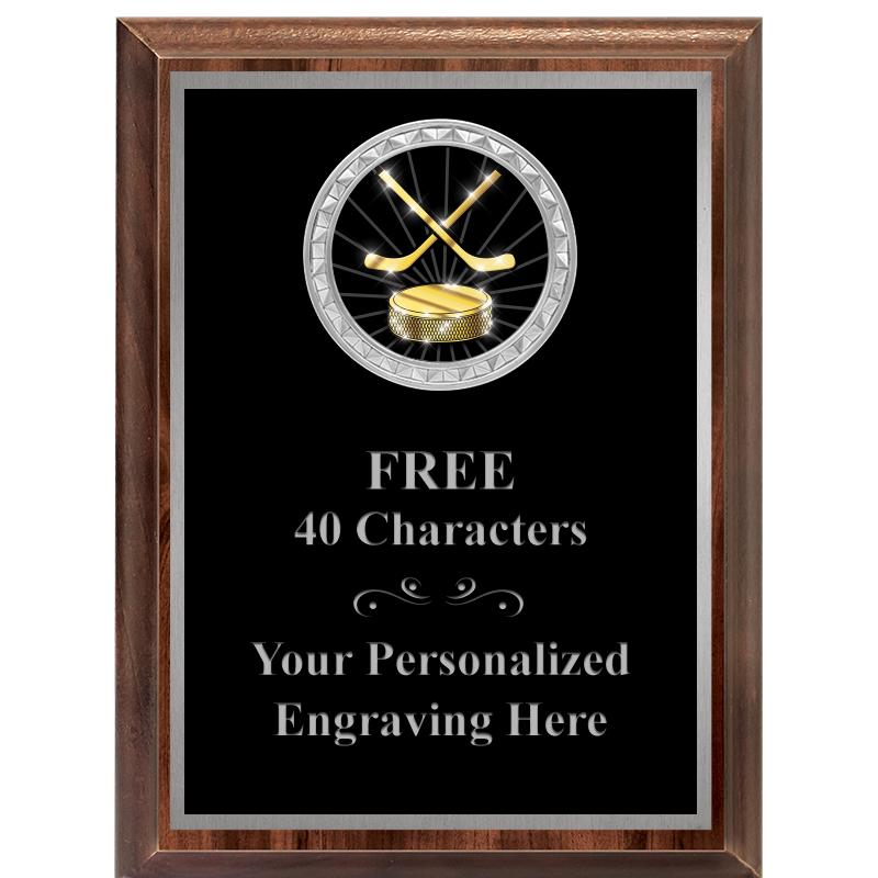 6X8 WOOD EXECUTIVE INS PLQ SV