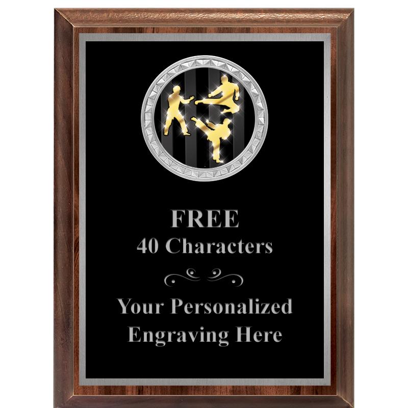 6X8 WOOD EXECUTIVE INS PLQ SV