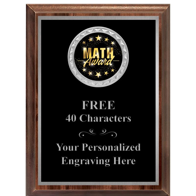 6X8 WOOD EXECUTIVE INS PLQ SV