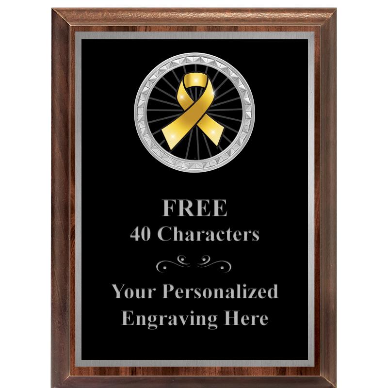 6X8 WOOD EXECUTIVE INS PLQ SV