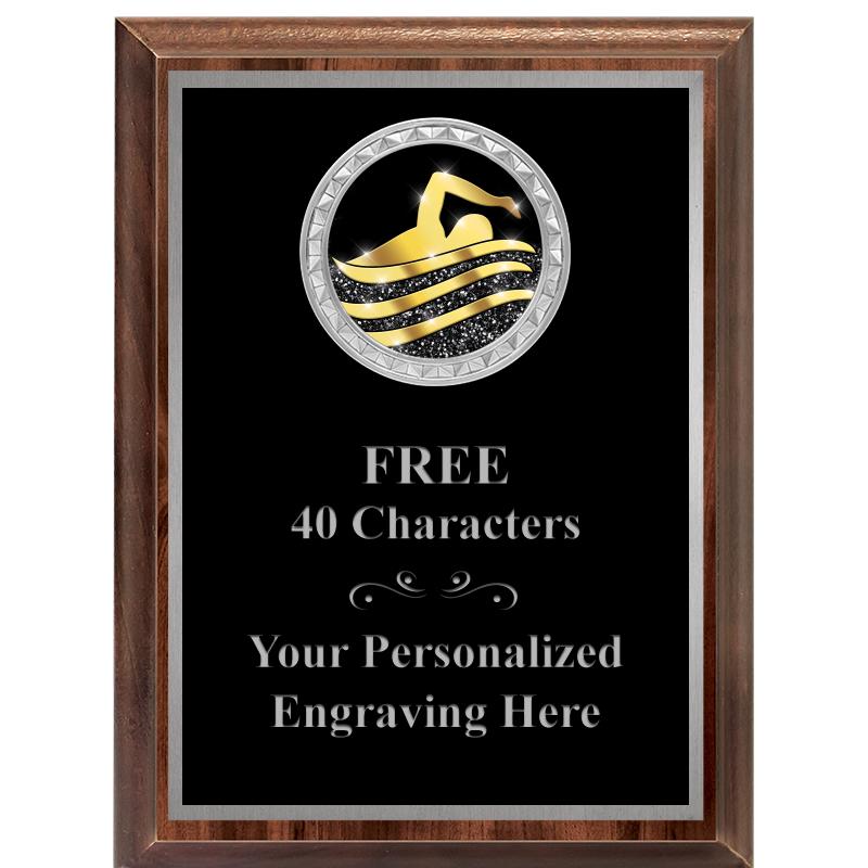 6X8 WOOD EXECUTIVE INS PLQ SV