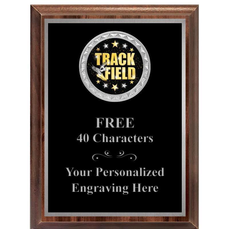 6X8 WOOD EXECUTIVE INS PLQ SV