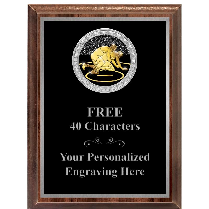 6X8 WOOD EXECUTIVE INS PLQ SV