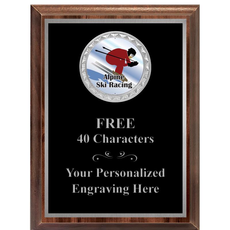 6X8 WOOD EXECUTIVE INS PLQ SV