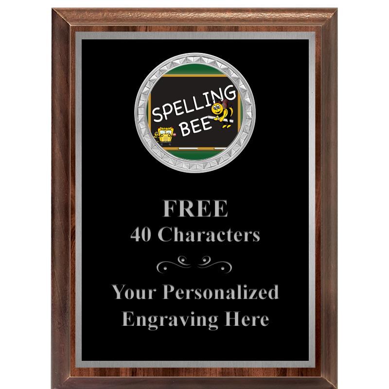 6X8 WOOD EXECUTIVE INS PLQ SV