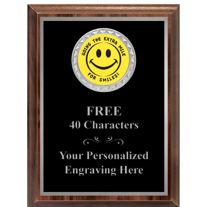 6X8 WOOD EXECUTIVE INS PLQ SV