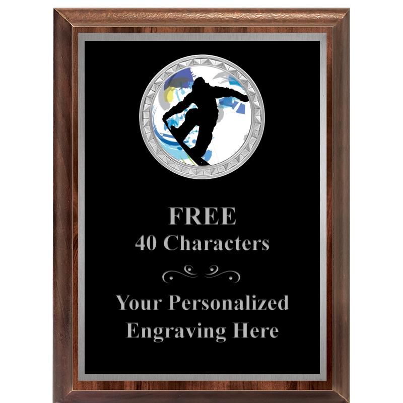 6X8 WOOD EXECUTIVE INS PLQ SV