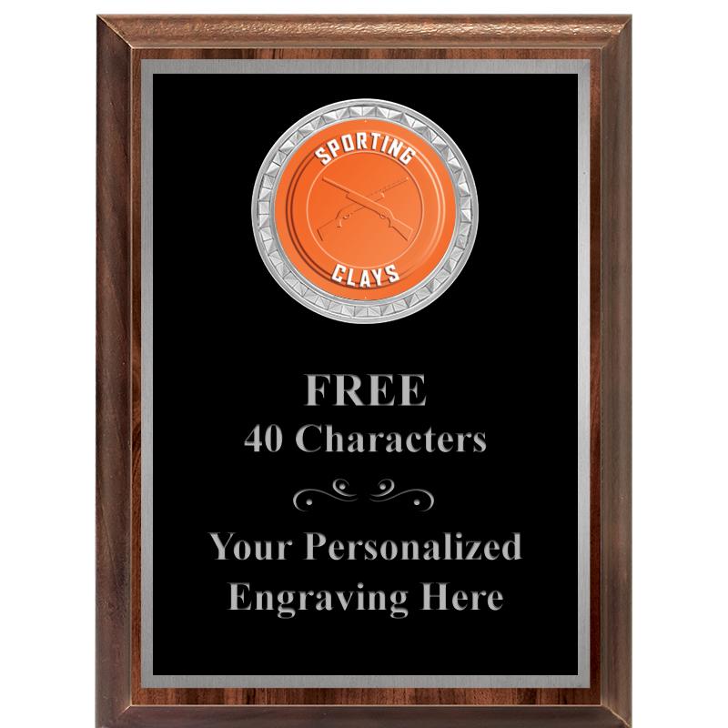 6X8 WOOD EXECUTIVE INS PLQ SV