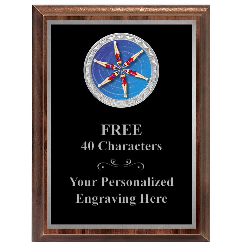 6X8 WOOD EXECUTIVE INS PLQ SV