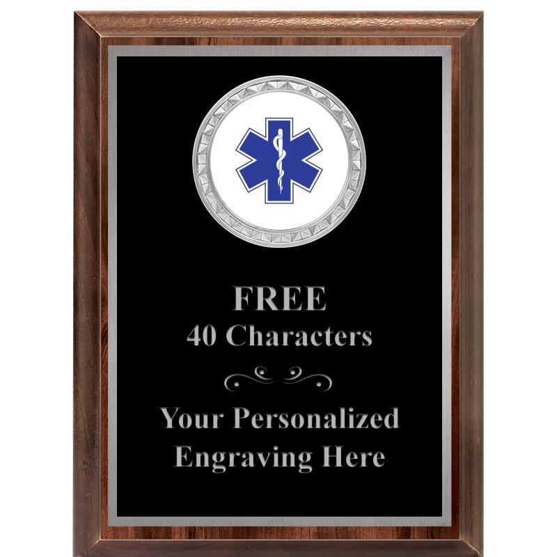 6X8 WOOD EXECUTIVE INS PLQ SV