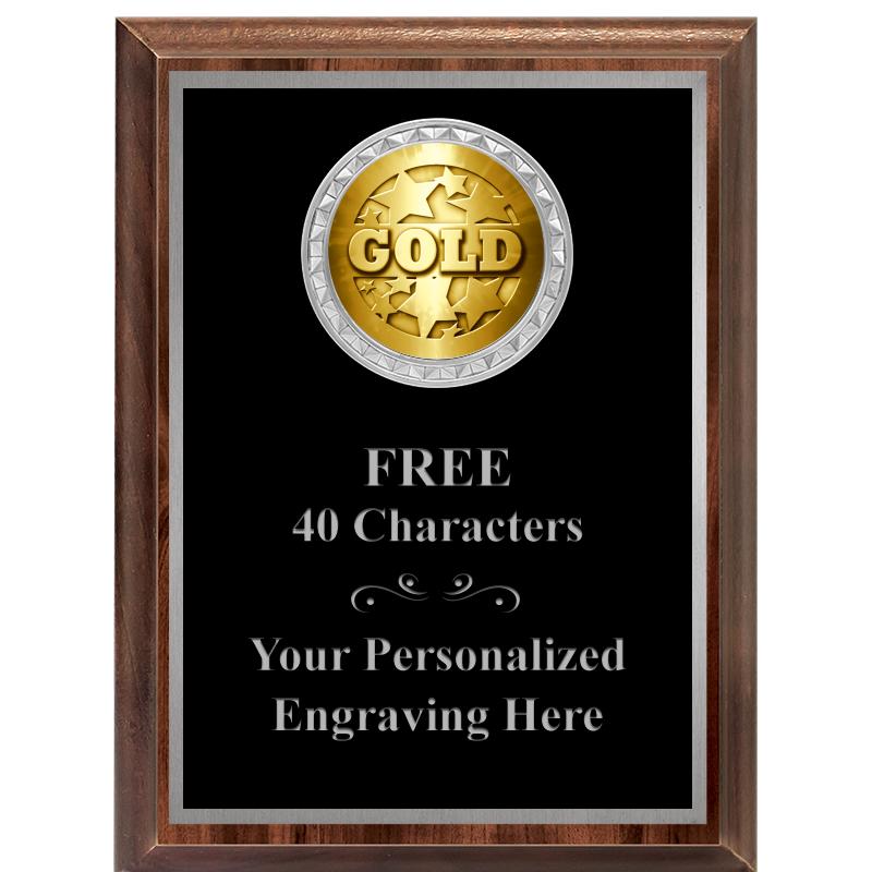 6X8 WOOD EXECUTIVE INS PLQ SV