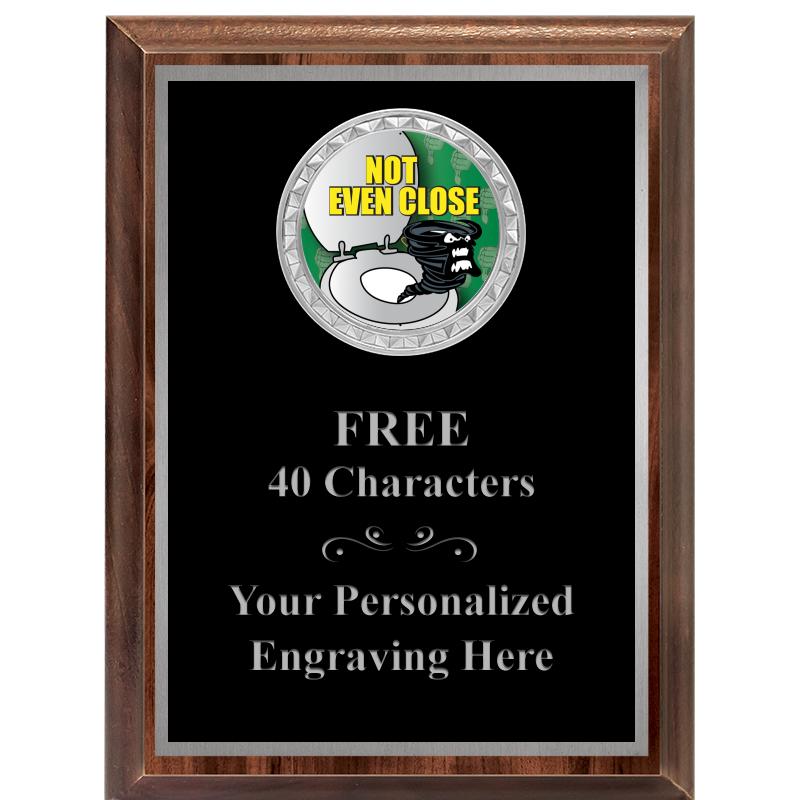 6X8 WOOD EXECUTIVE INS PLQ SV