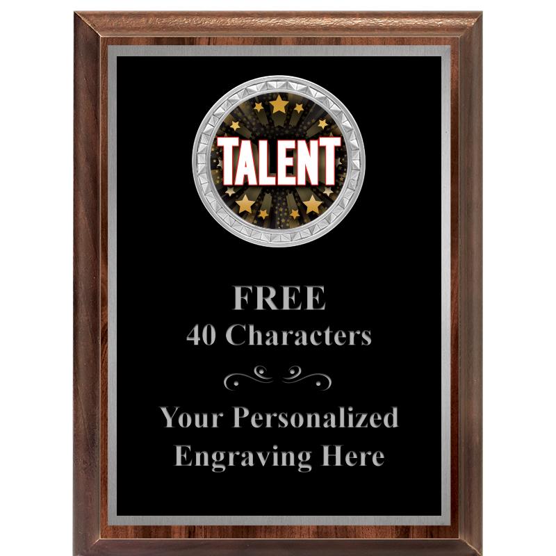 6X8 WOOD EXECUTIVE INS PLQ SV