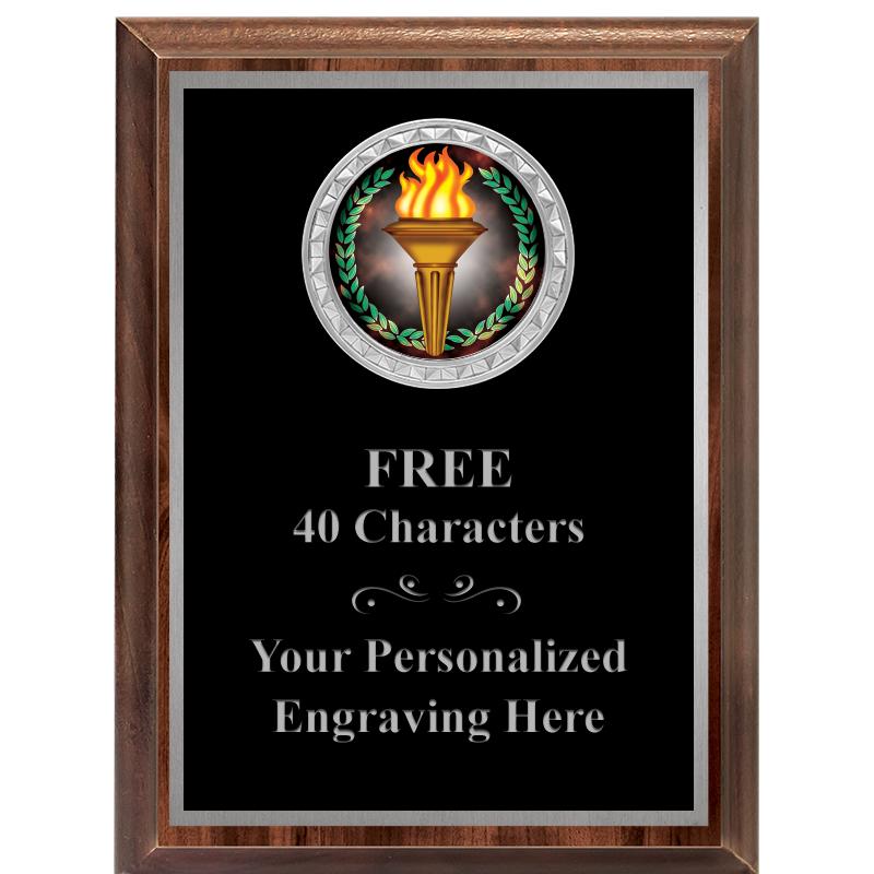 6X8 WOOD EXECUTIVE INS PLQ SV