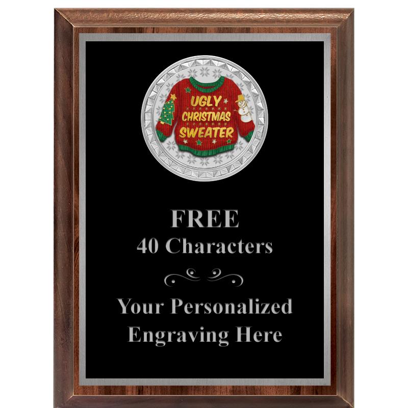 6X8 WOOD EXECUTIVE INS PLQ SV