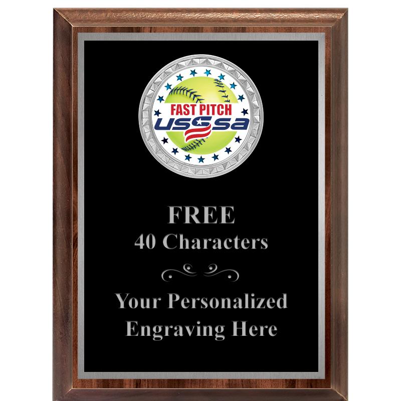 6X8 WOOD EXECUTIVE INS PLQ SV