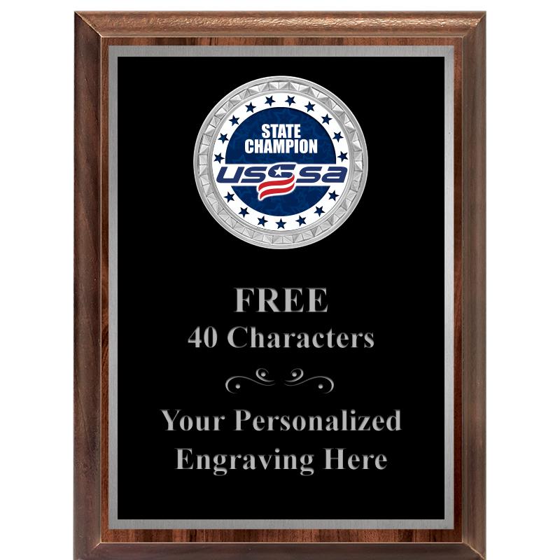 6X8 WOOD EXECUTIVE INS PLQ SV