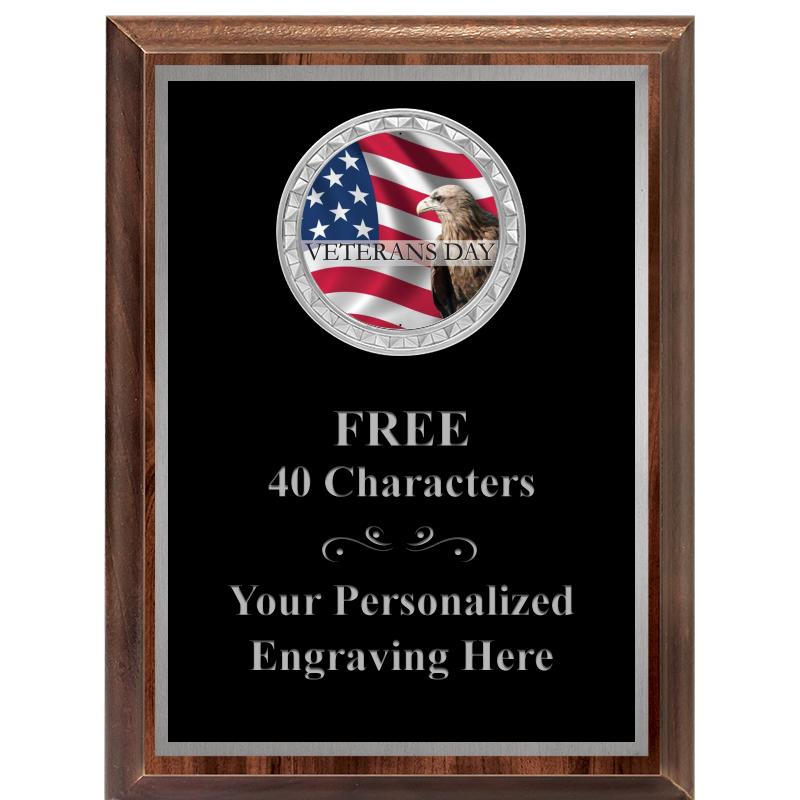 6X8 WOOD EXECUTIVE INS PLQ SV