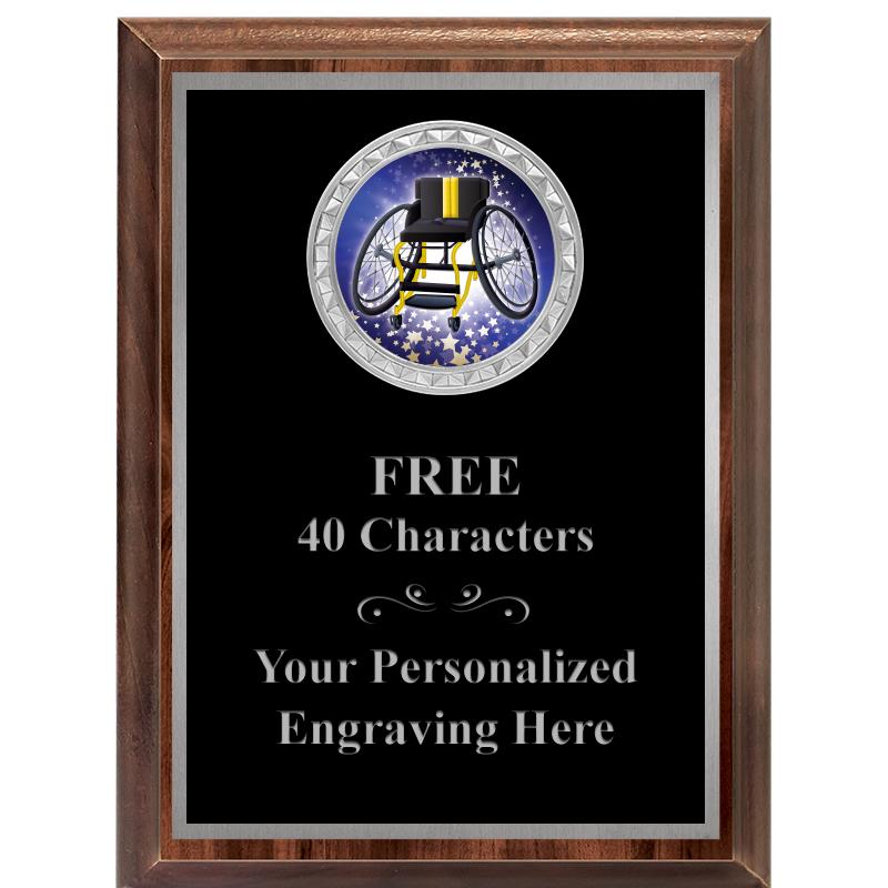 6X8 WOOD EXECUTIVE INS PLQ SV