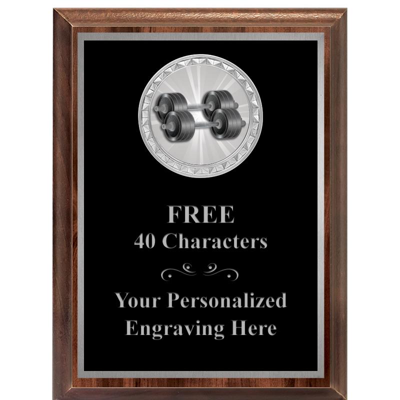 6X8 WOOD EXECUTIVE INS PLQ SV