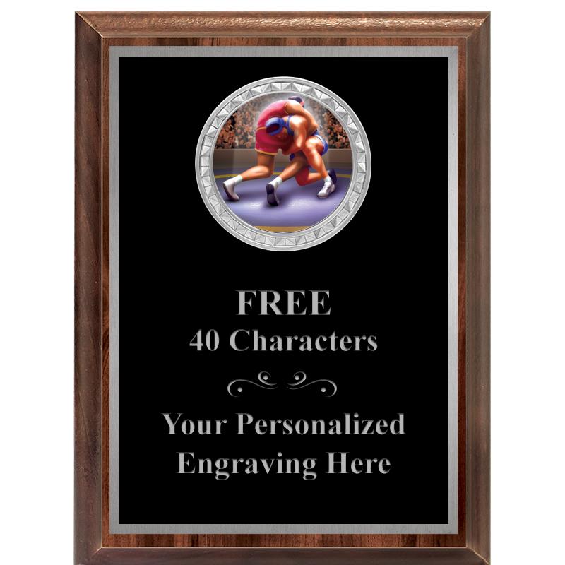 6X8 WOOD EXECUTIVE INS PLQ SV